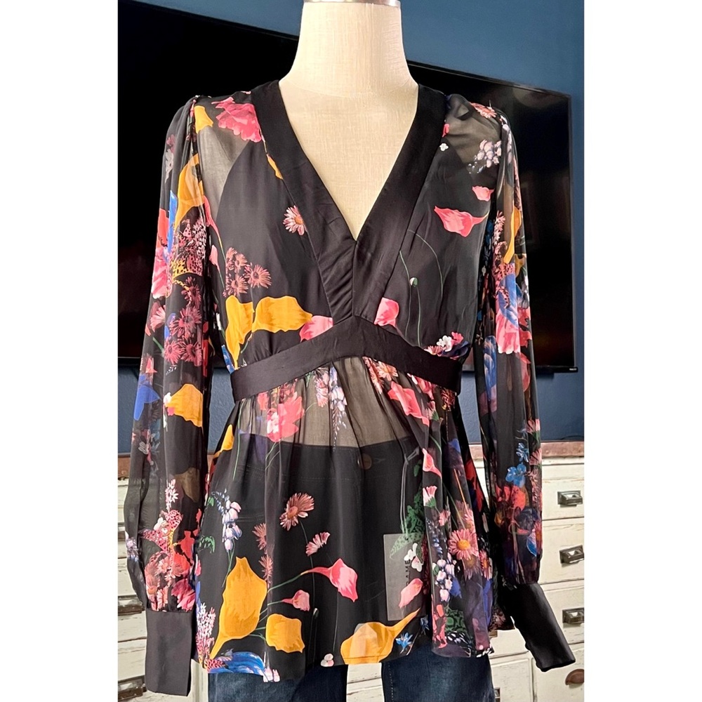 Anthropologie Open Back Tunic Top 2